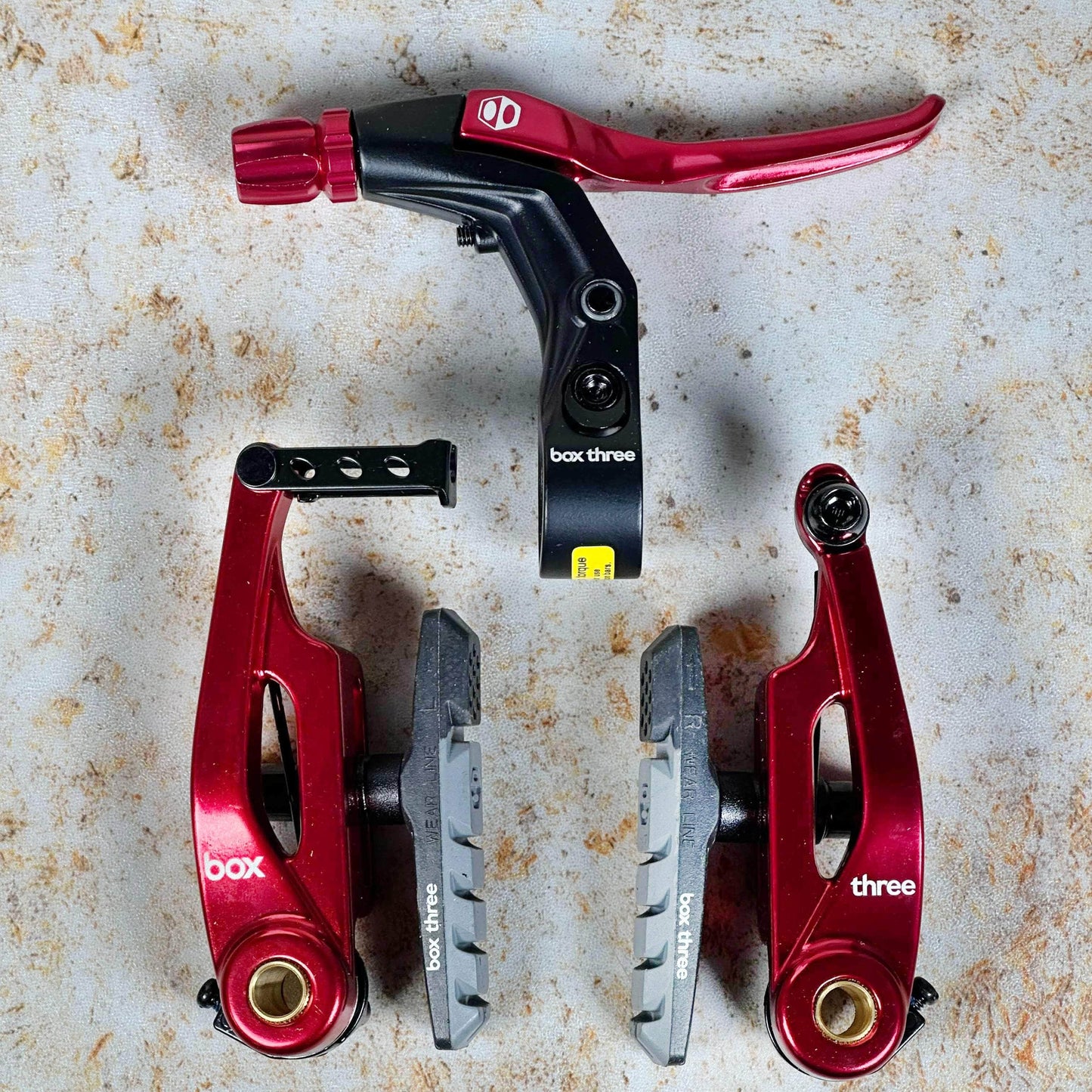 Box BMX Racing Red / 85mm Box Three V-Brake Kit