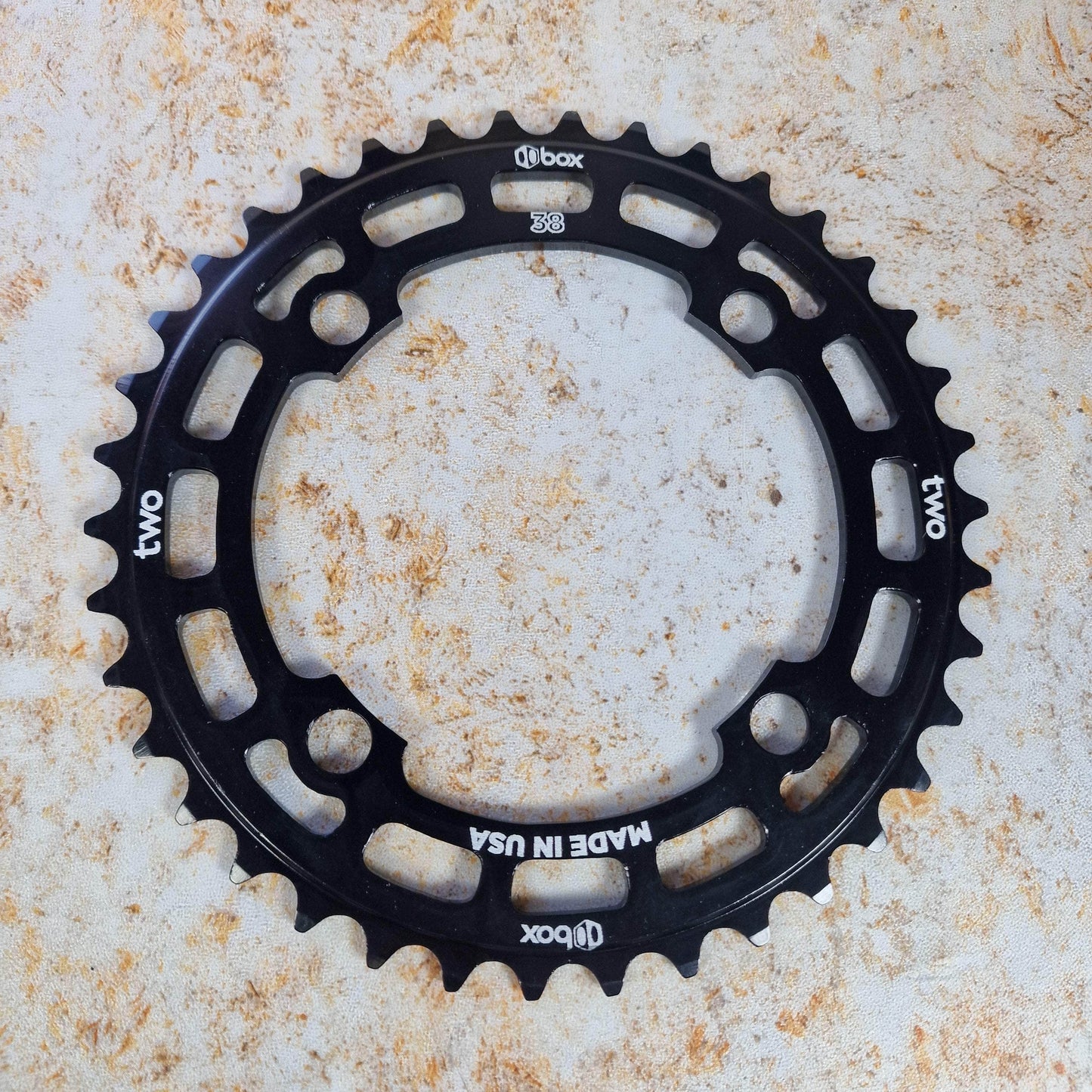 Box BMX Racing 38T Box Two 6061 Chainring 104BCD Black