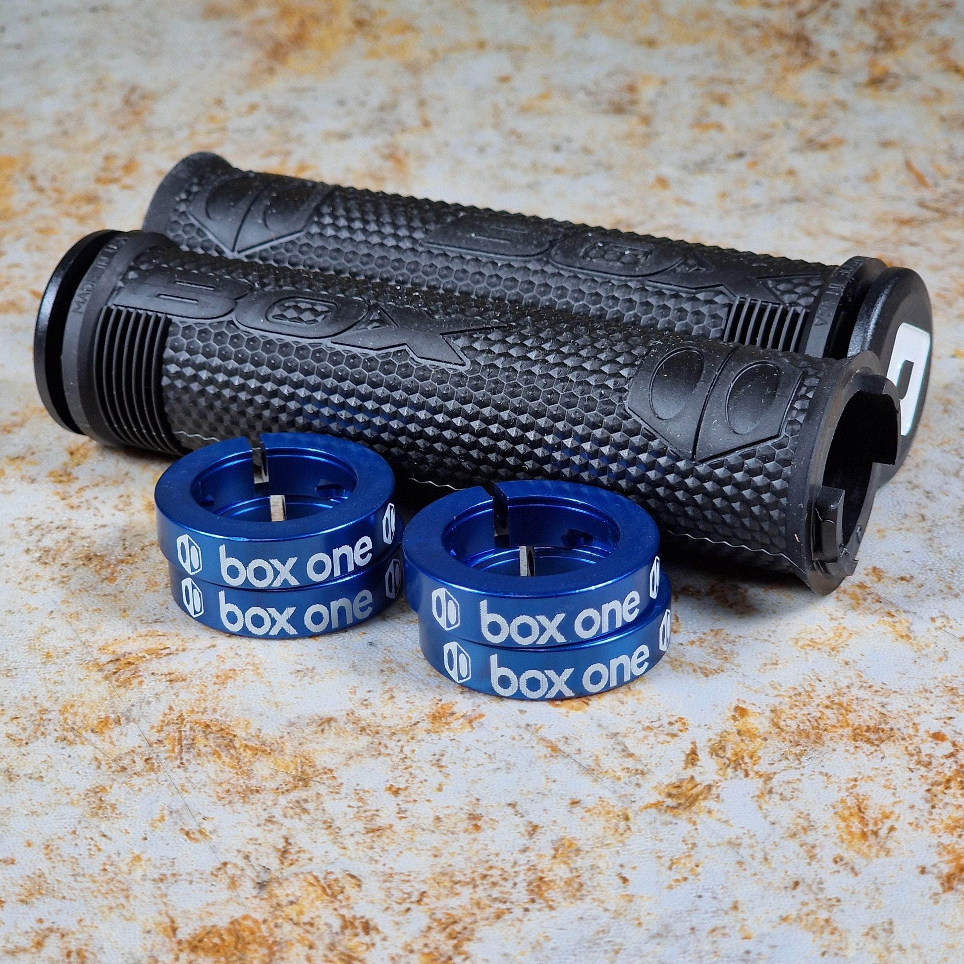 Box BMX Parts 120mm / Black / Blue Box x ODI Hex Lock-On Grips Black / Blue