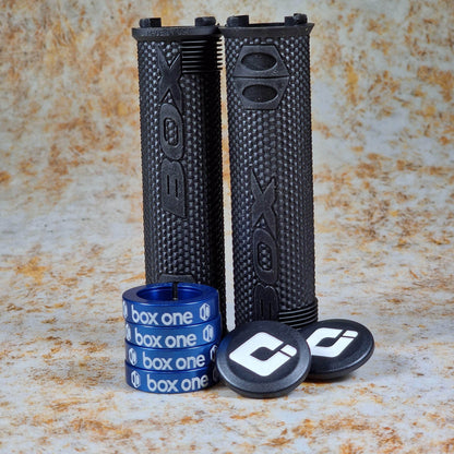 Box BMX Parts 120mm / Black / Blue Box x ODI Hex Lock-On Grips Black / Blue