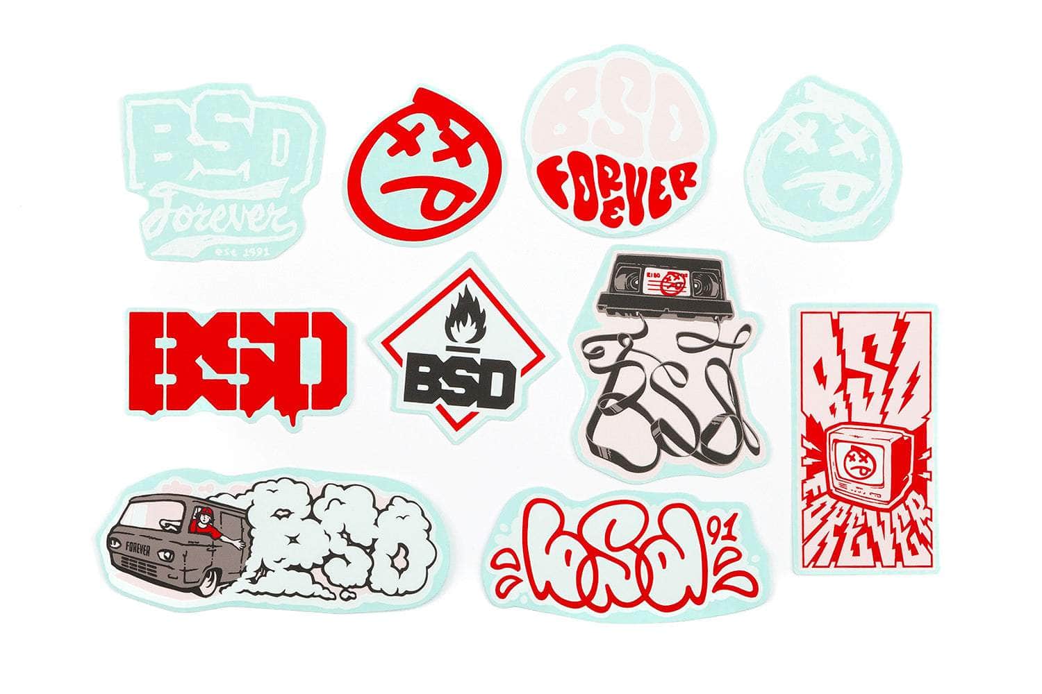 BSD BMX Parts BSD 2024 Assorted Sticker Pack