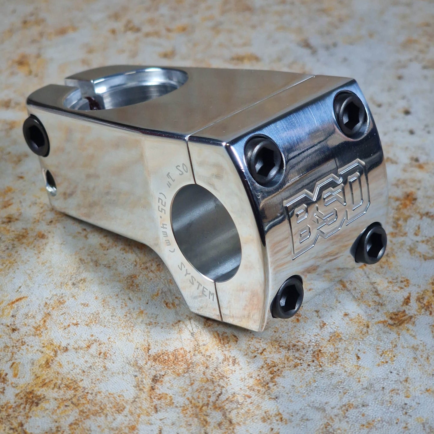 BSD BMX Parts Polished / 22.2mm Standard / 50mm BSD Dropped Front Load Stem