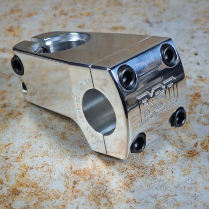 BSD BMX Parts Polished / 22.2mm Standard / 50mm BSD Dropped Front Load Stem
