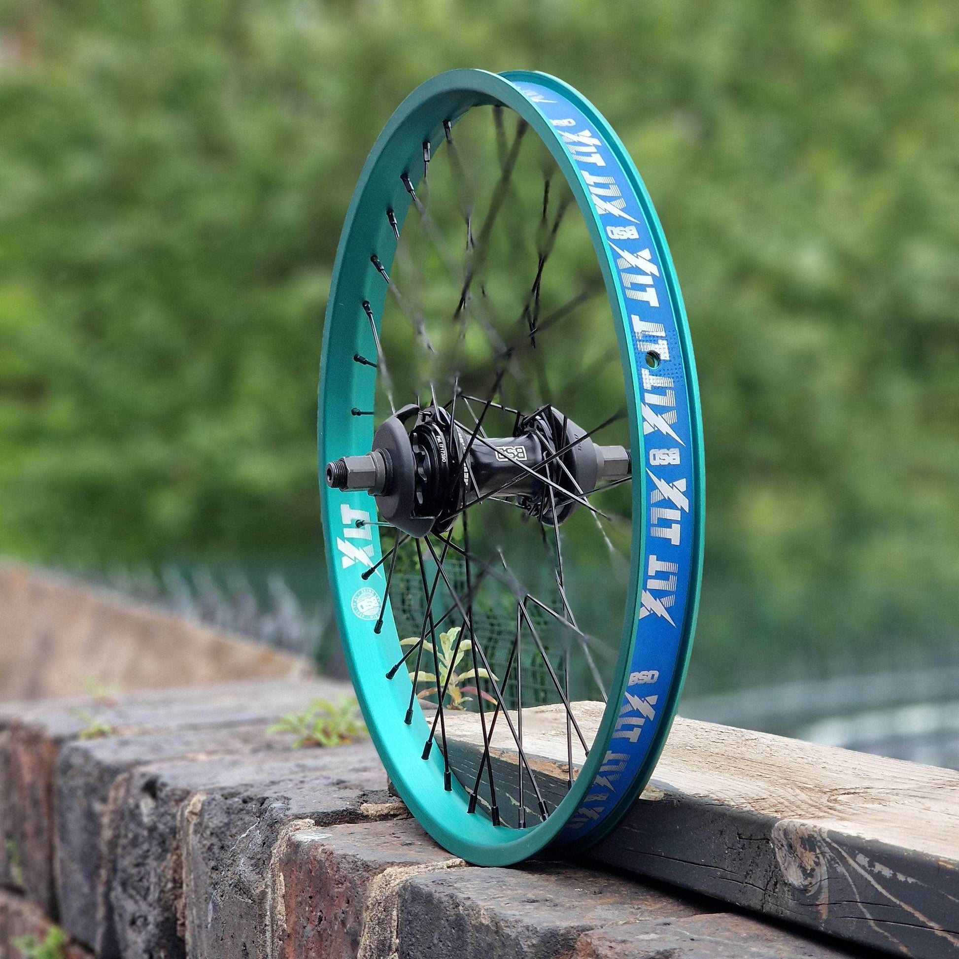 BSD BMX Parts Teal / RHD BSD Revolution v1.5 x XLT Rear Freecoaster Wheel