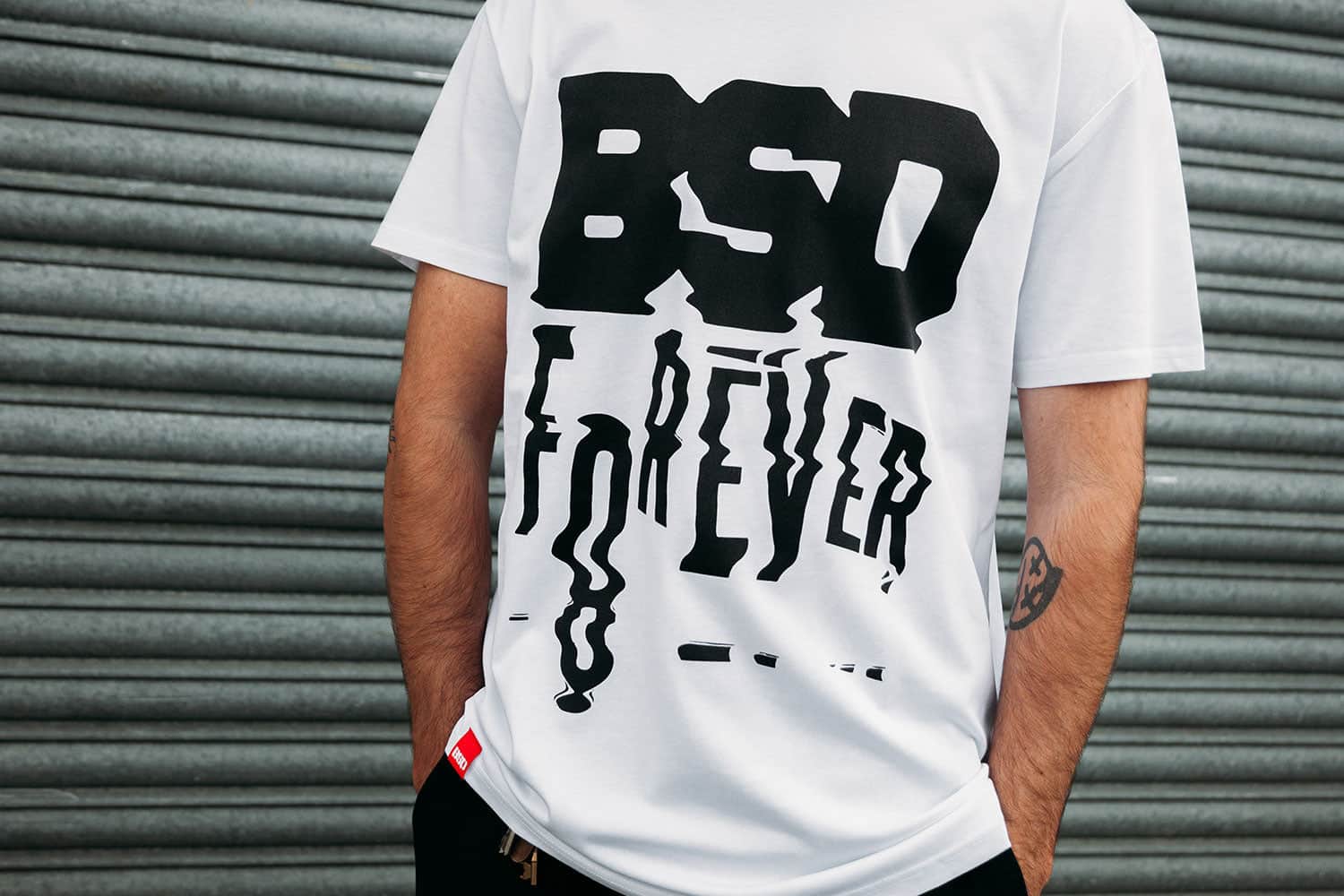 BSD Clothing & Shoes BSD Scanner Glitch T-shirt White