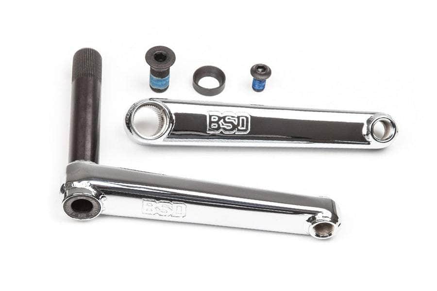 BSD BMX Parts Chrome / 160mm BSD Substance Cranks