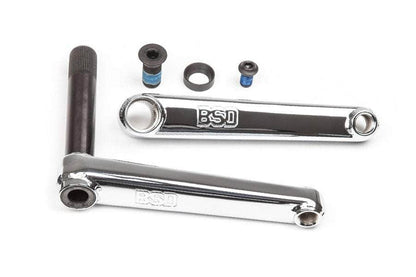 BSD BMX Parts Chrome / 160mm BSD Substance Cranks