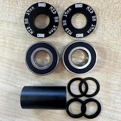 BSD BMX Parts 19mm / Black BSD Substance Mid Bottom Bracket