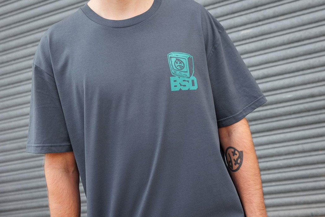 BSD Clothing & Shoes BSD Switched On Tee Petrol Blue
