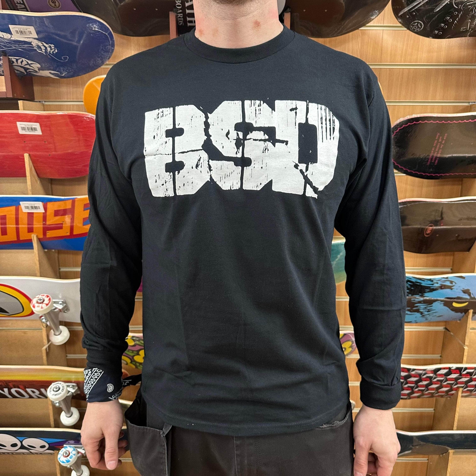 BSD Clothing & Shoes Black / Small BSD Xerox Longsleeve T-Shirt