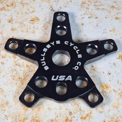 Bullseye Old School BMX Black Bullseye Elite 5 Arm Spider