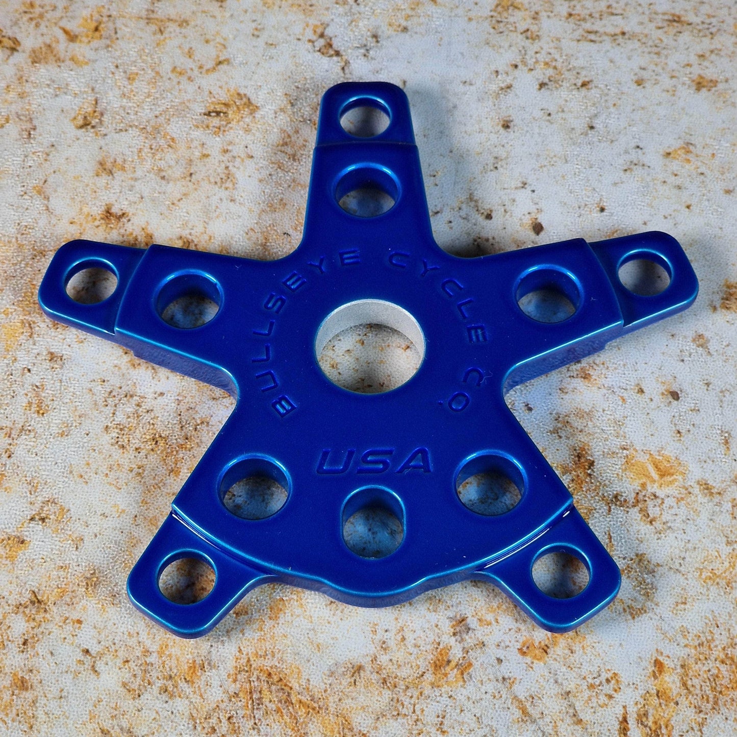 Bullseye Old School BMX Blue Bullseye Elite 5 Arm Spider