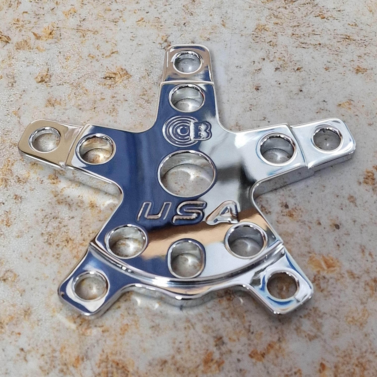 Bullseye Old School BMX Chrome Bullseye Elite 5 Arm Spider