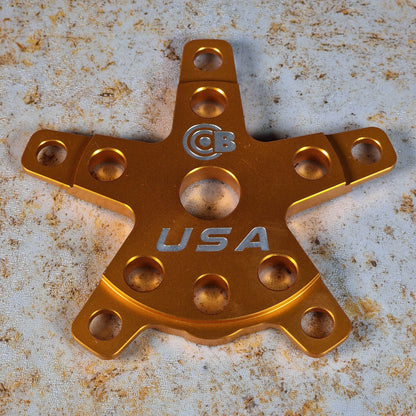 Bullseye Old School BMX Gold Bullseye Elite 5 Arm Spider