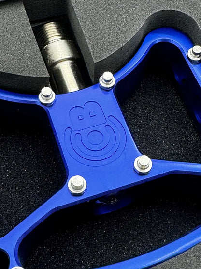 Bullseye Old School BMX Blue / 9/16" Bullseye Elite Bullet CNC Sealed Pedals