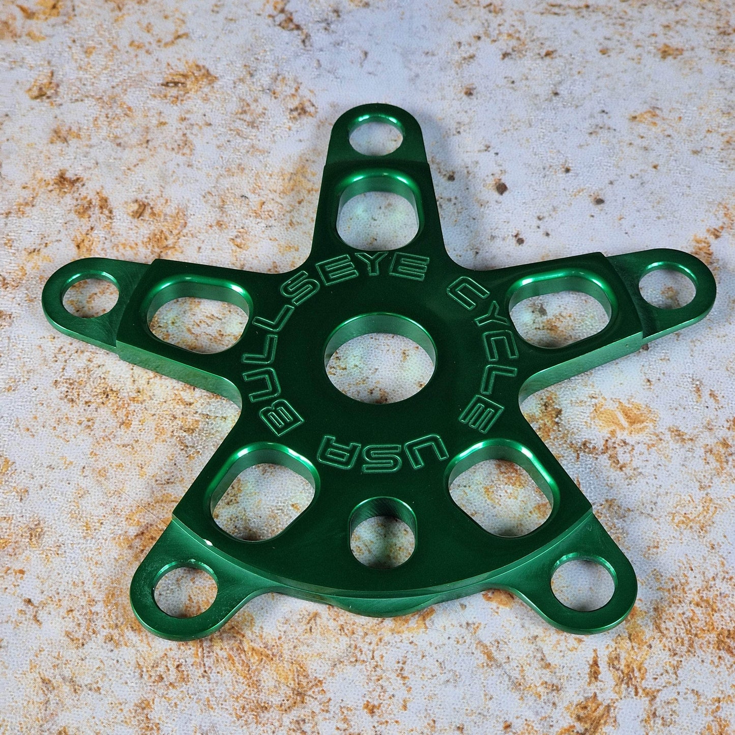 Bullseye Old School BMX Green Bullseye Limited Edition 5 Arm Spider