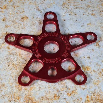 Bullseye Old School BMX Red Bullseye Limited Edition 5 Arm Spider
