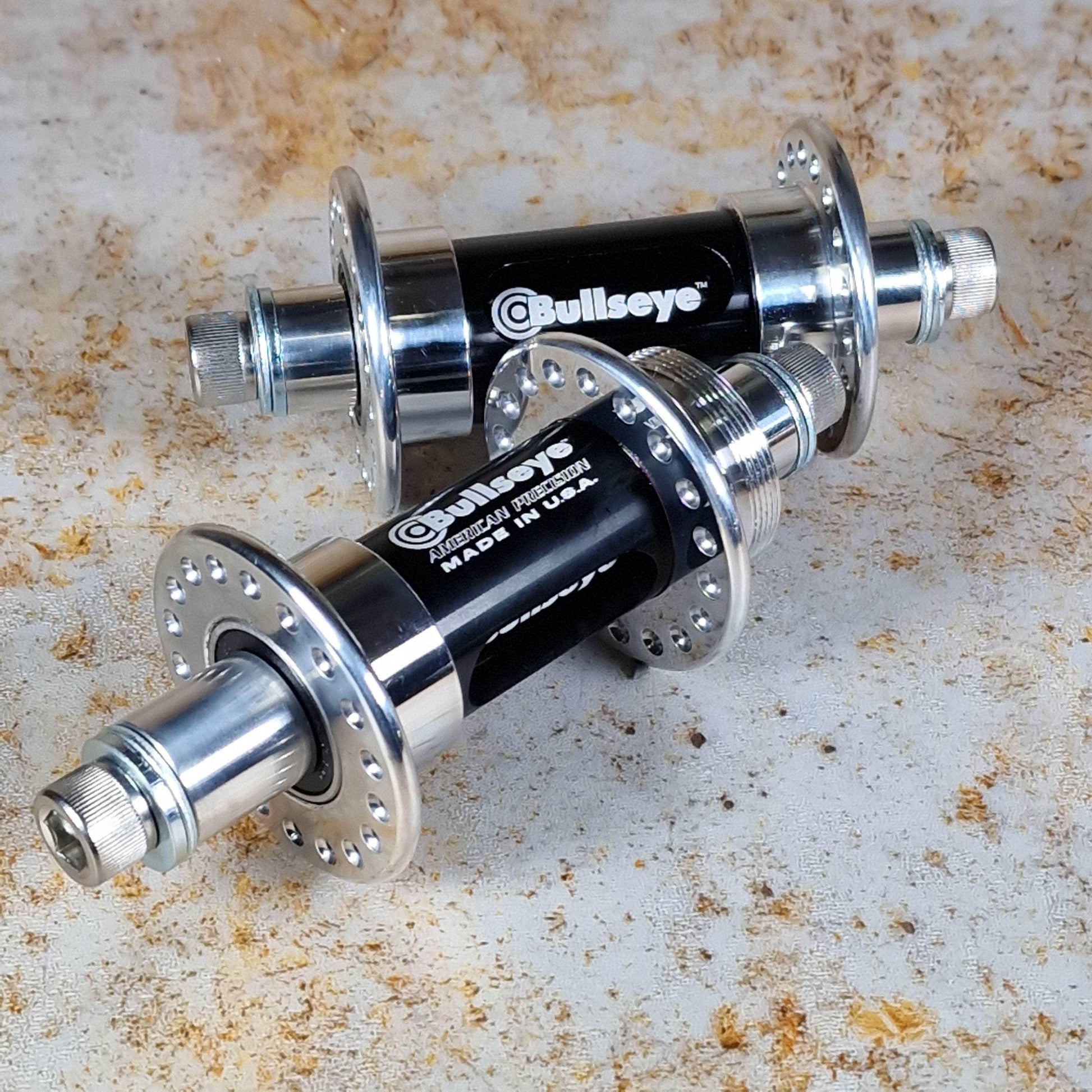 Bullseye Old School BMX Polished/Black Cut Out Version Bullseye Original Old School Hubset