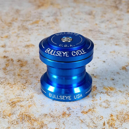 Bullseye BMX Parts Blue Bullseye Raceworks 1 1/8" Press In Alloy Headset