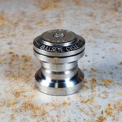 Bullseye BMX Parts Chrome Bullseye Raceworks 1 1/8" Press In Alloy Headset