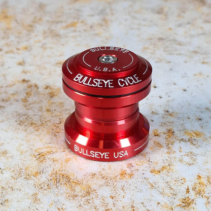 Bullseye BMX Parts Red Bullseye Raceworks 1 1/8" Press In Alloy Headset