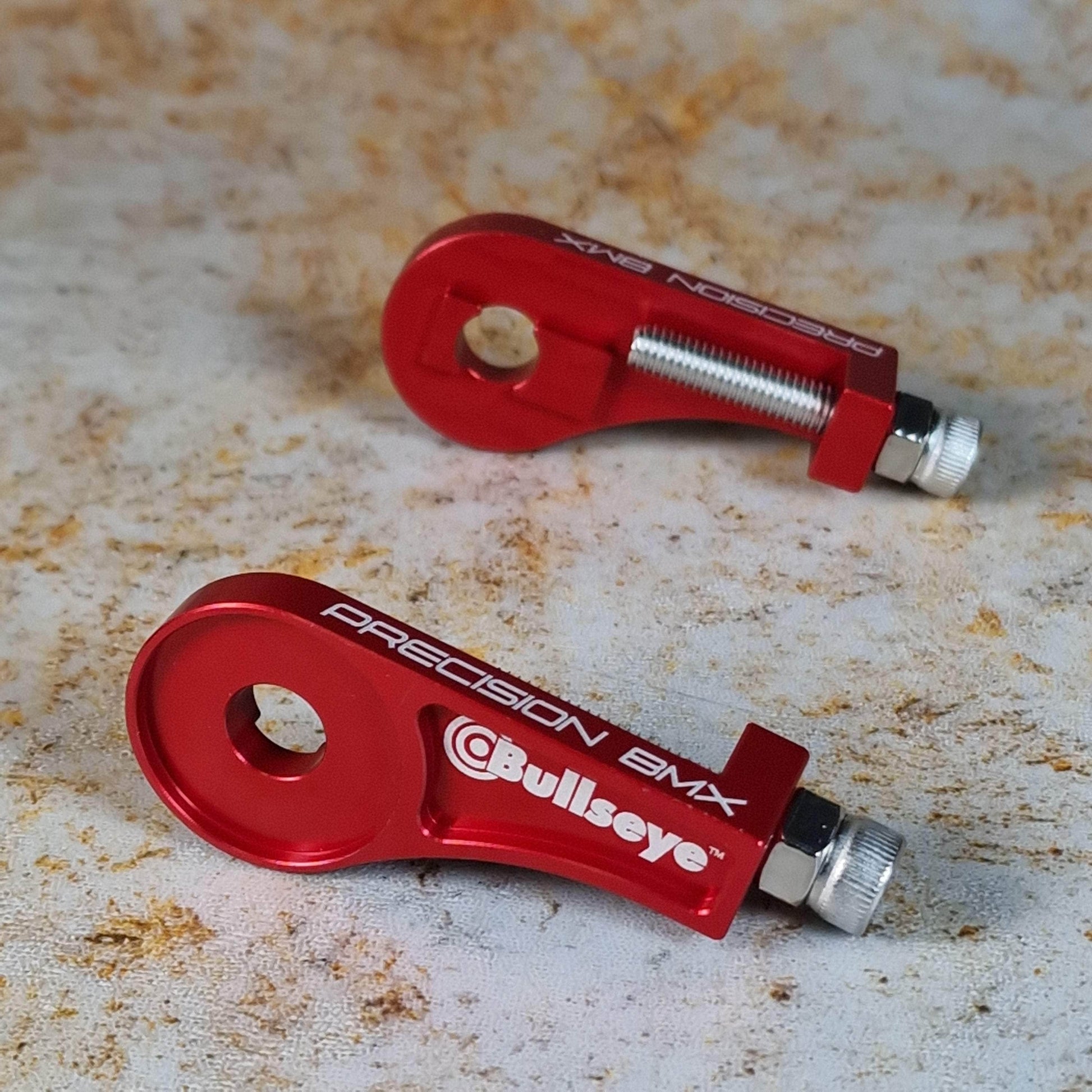 Bullseye BMX Racing Red Bullseye Raceworks Pro Male Chain Tensioners