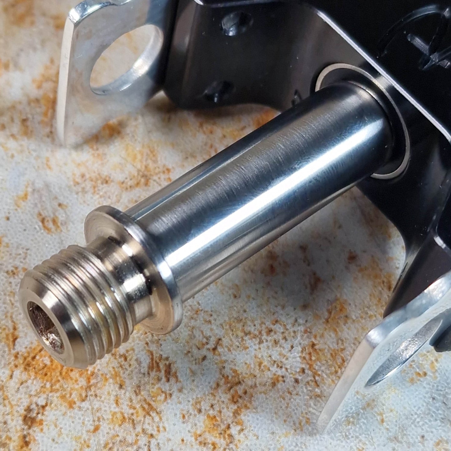 Bullseye Old School BMX Bullseye Roger Pedals 027 Black/Polished