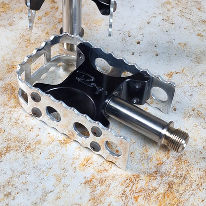 Bullseye Old School BMX Bullseye Roger Pedals 027 Black/Polished