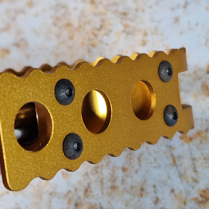 Bullseye Old School BMX Bullseye Roger Pedals Gold