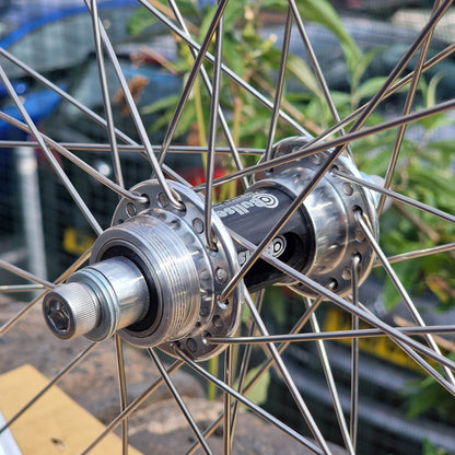 Bullseye Old School BMX 20 Inch / Chrome/Black Bullseye x Sun Old School Alloy 20 Inch Wheelset Chrome / Black