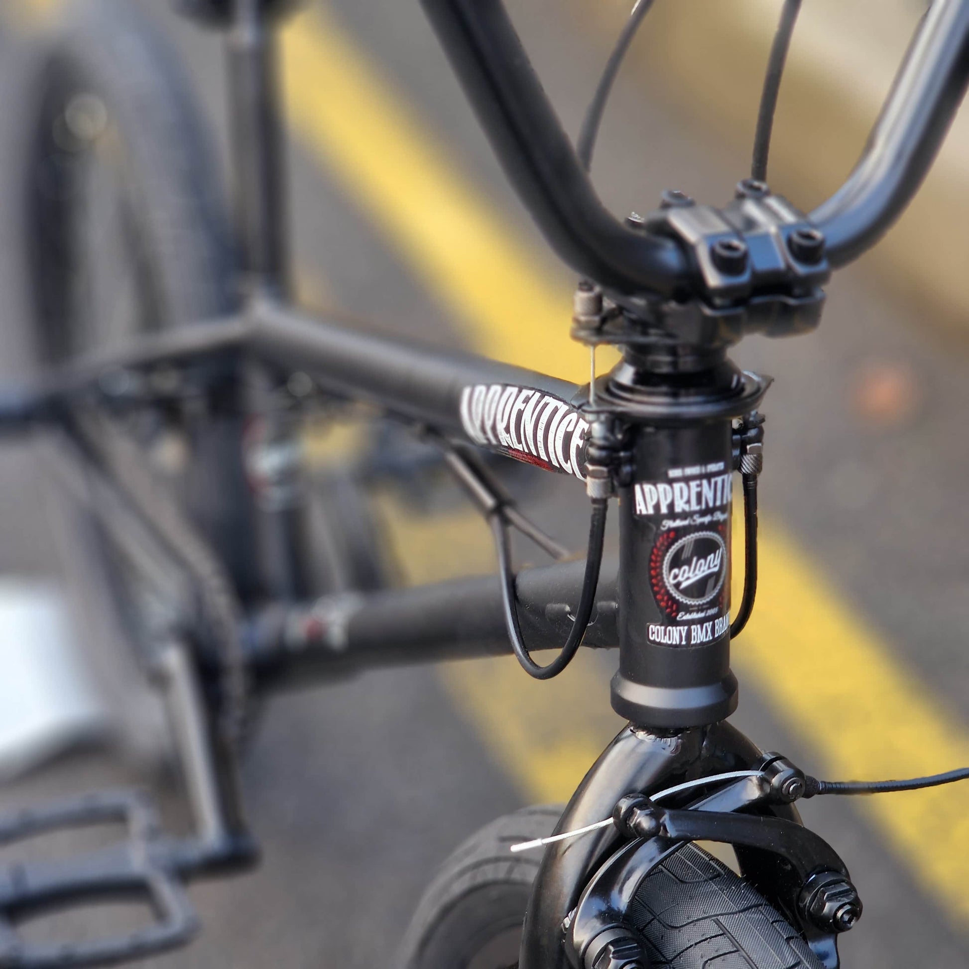 Colony BMX Flatland Black / 18.9 Colony Apprentice 18.9" TT Flatland Bike Black