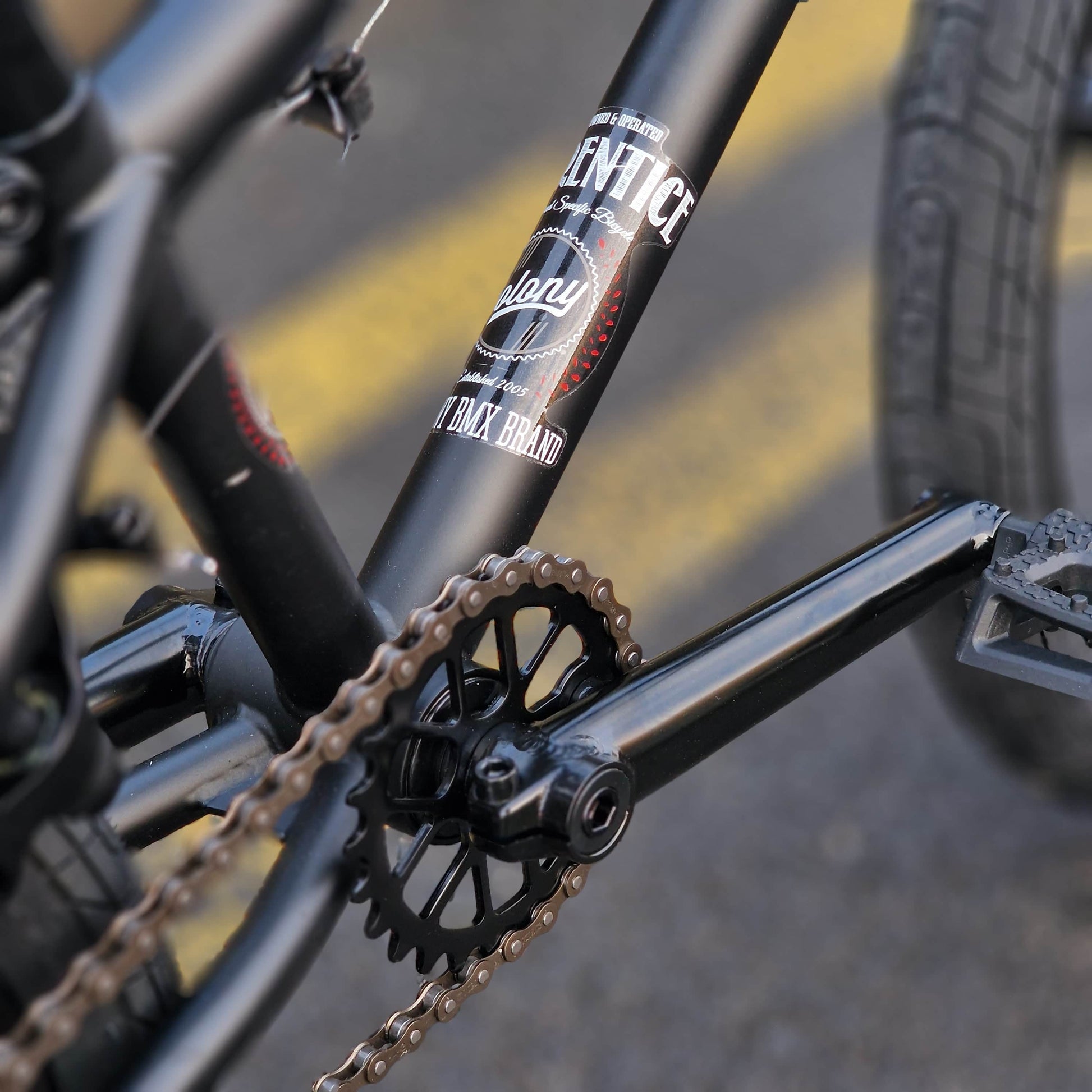 Colony BMX Flatland Black / 18.9 Colony Apprentice 18.9" TT Flatland Bike Black