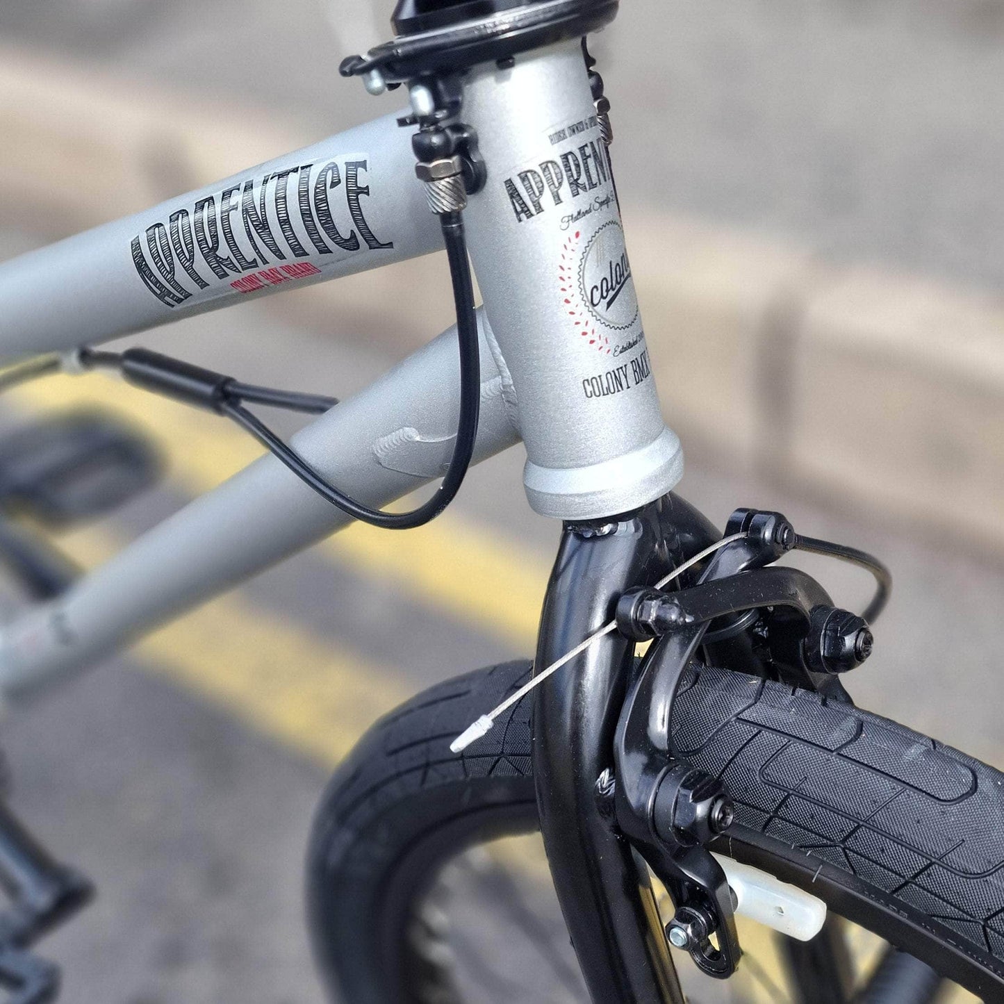 Colony BMX Flatland Matte Apple Silver / 18.9 Colony Apprentice 18.9" TT Flatland Bike Matte Apple Silver