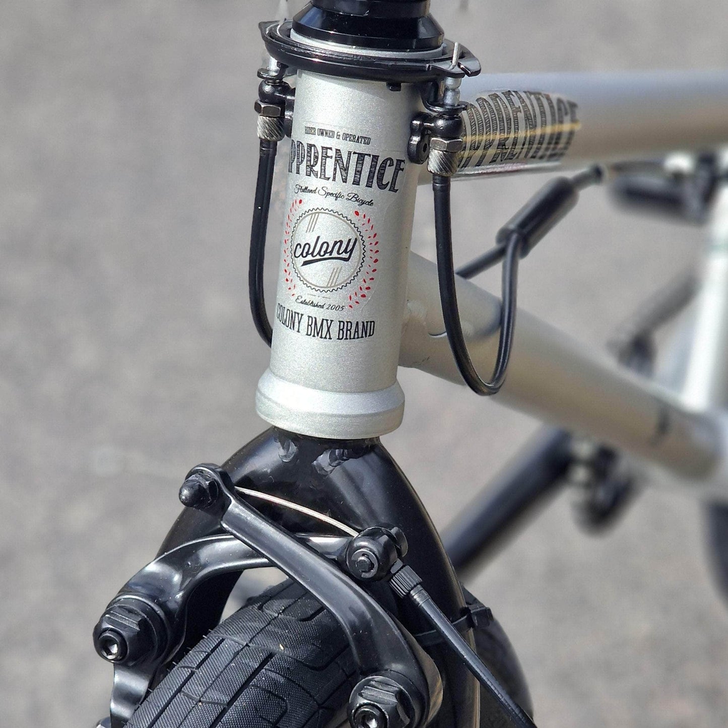 Colony BMX Flatland Matte Apple Silver / 18.9 Colony Apprentice 18.9" TT Flatland Bike Matte Apple Silver