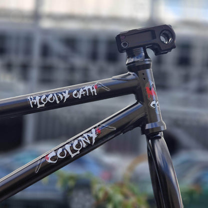 Colony BMX Parts Colony Bloody Oath Frame Fork Stem Headset Kit Black