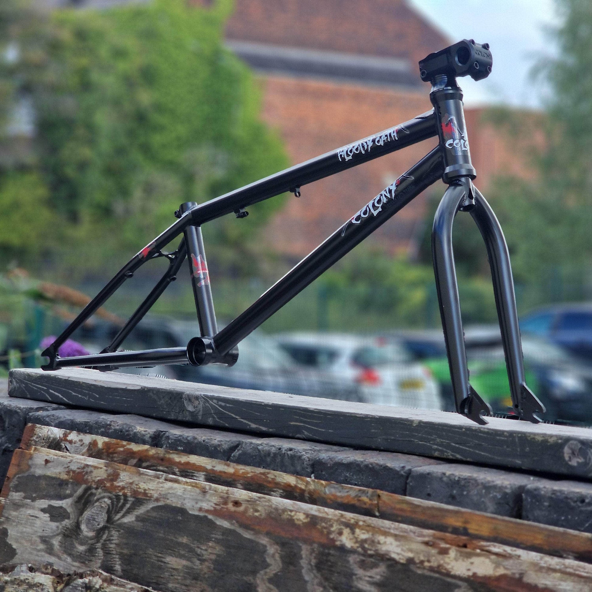 Colony BMX Parts Colony Bloody Oath Frame Fork Stem Headset Kit Black