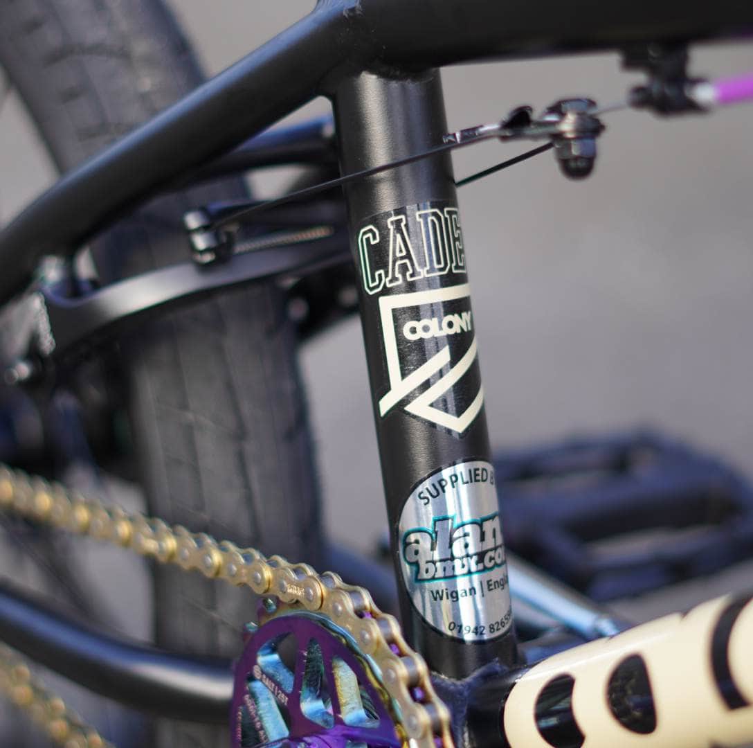 Colony BMX Bikes Black/Oil Slick Colony Cadet 18 Inch Custom Bike Black / Oil Slick
