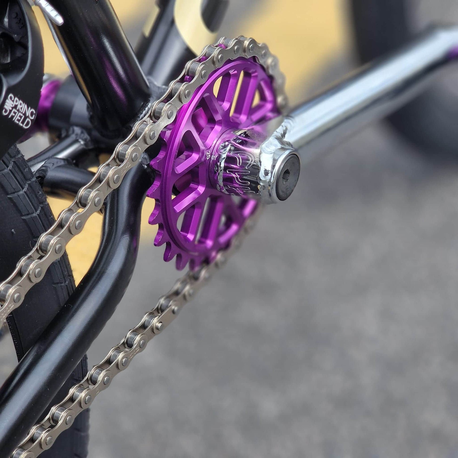 Colony BMX Bikes Black Colony Cadet 19.2" TT Custom Bike Black / Chrome / Purple