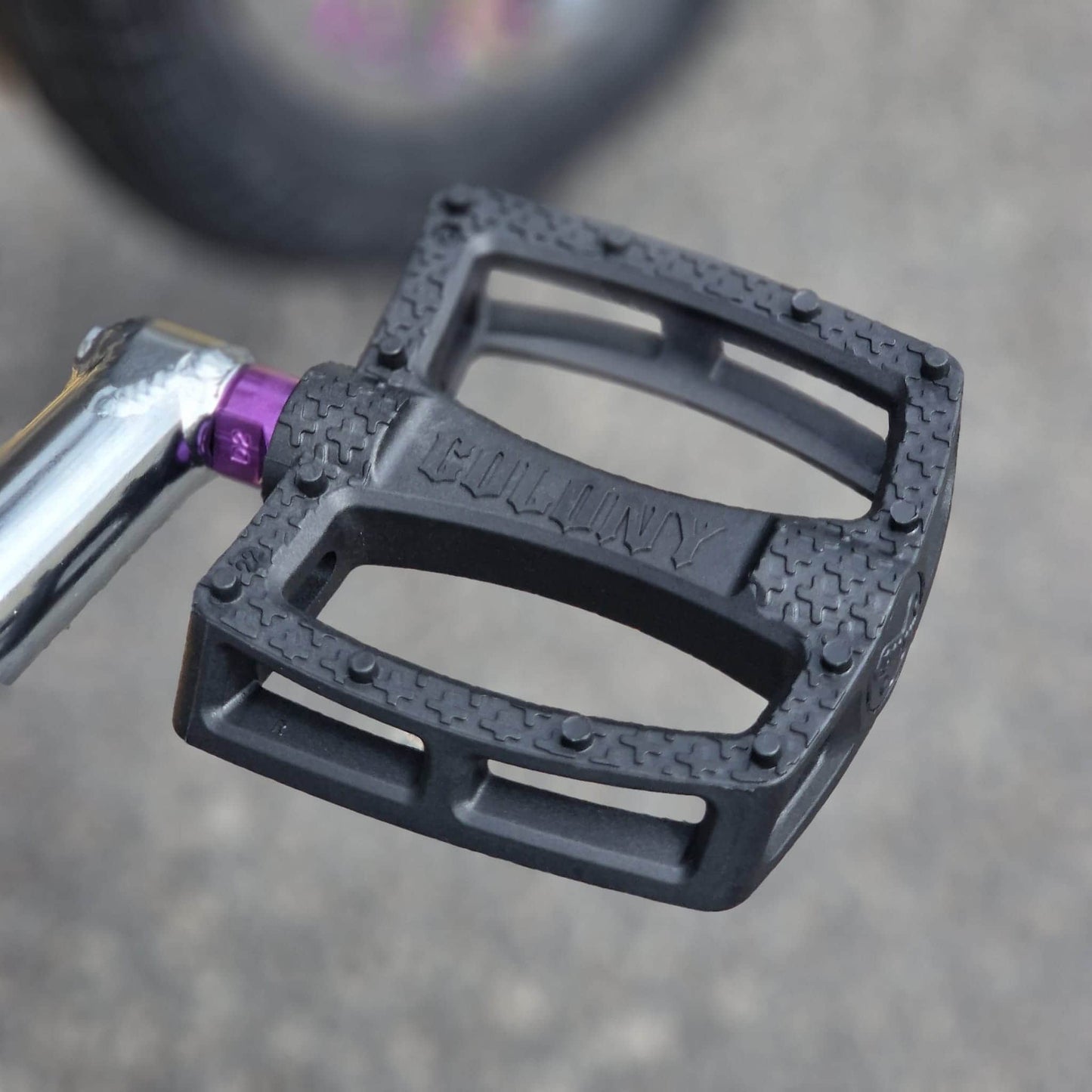 Colony BMX Bikes Black Colony Cadet 19.2" TT Custom Bike Black / Chrome / Purple