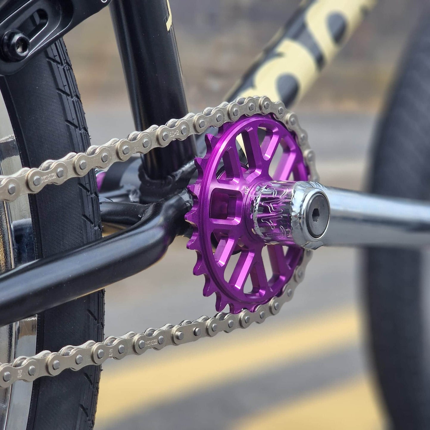 Colony BMX Bikes Black Colony Cadet 19.2" TT Custom Bike Black / Chrome / Purple