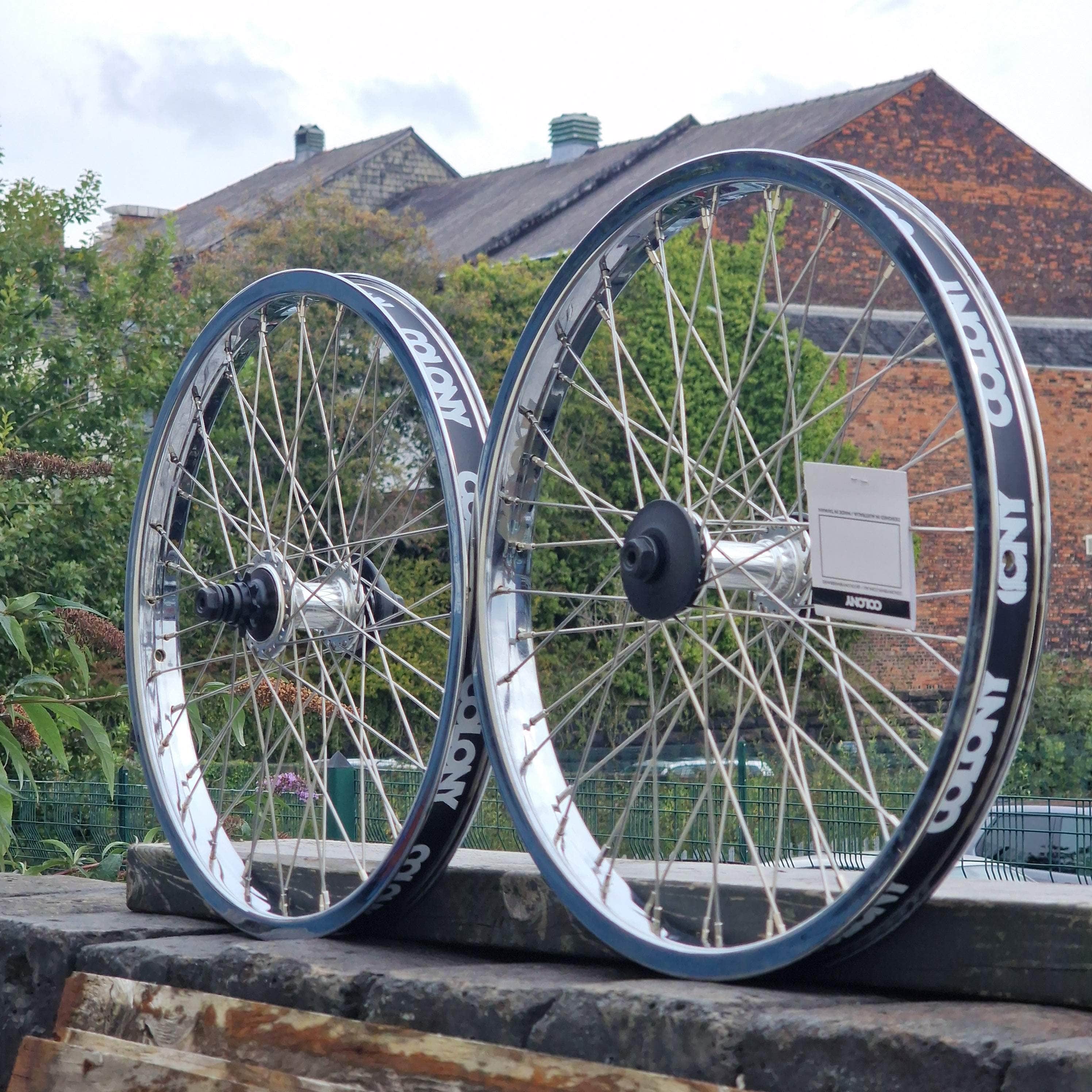 Colony Contour BMX Wheelset Chrome | Alans BMX