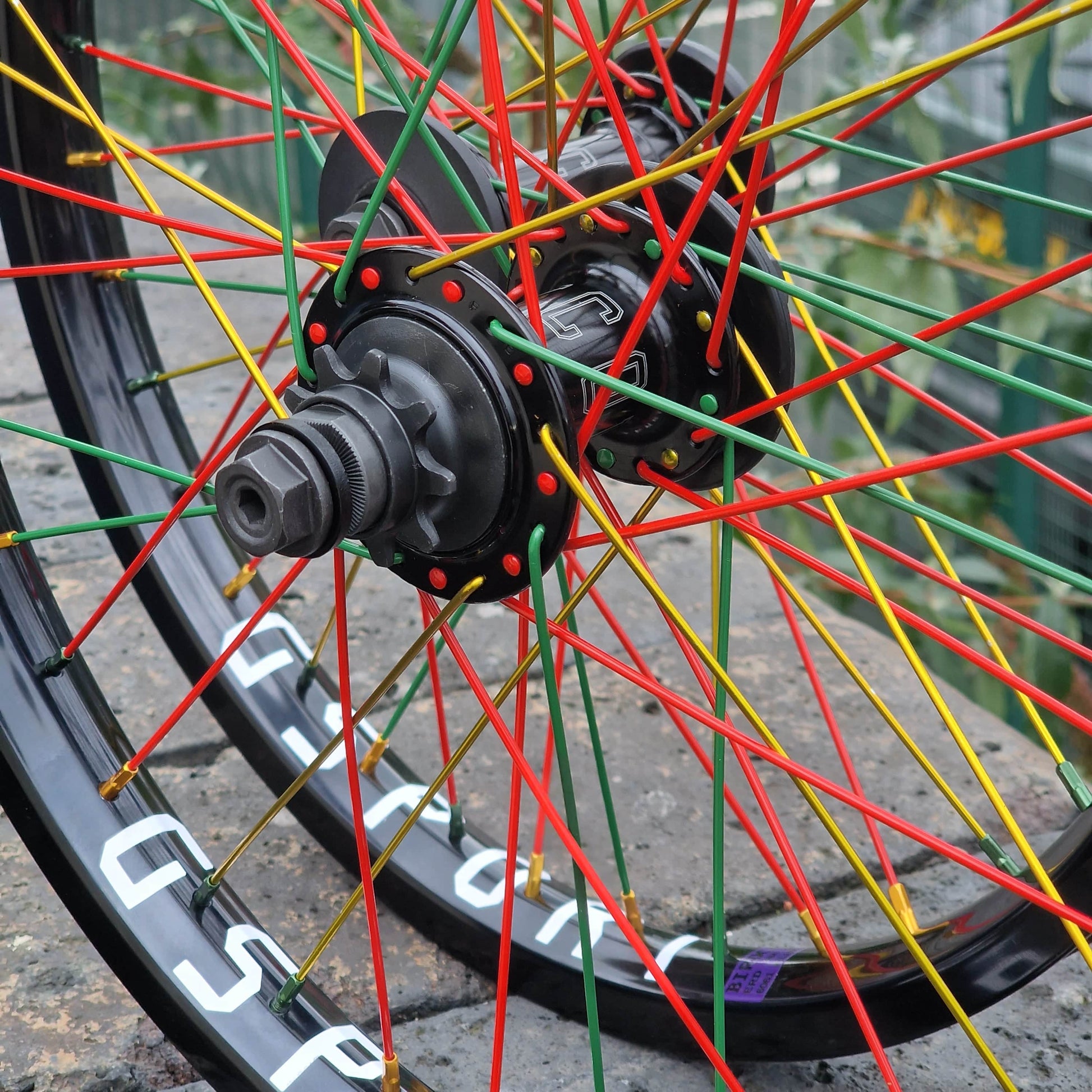 Colony BMX Parts Rasta Colony G-Sport Rasta Custom Built Wheelset Pair