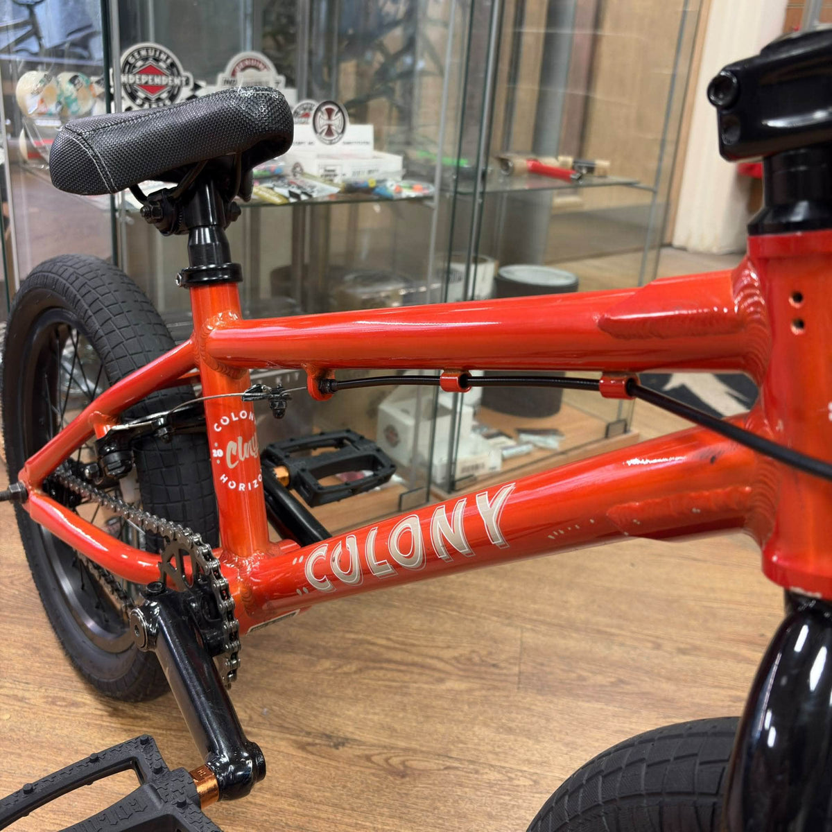 Colony BMX Bikes Gloss Clear Orange Colony Horizon 16 Inch Bike Gloss Clear Orange Used