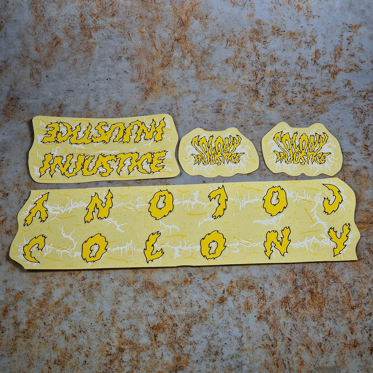 Colony BMX Parts Colony Injustice Frame Sticker Set
