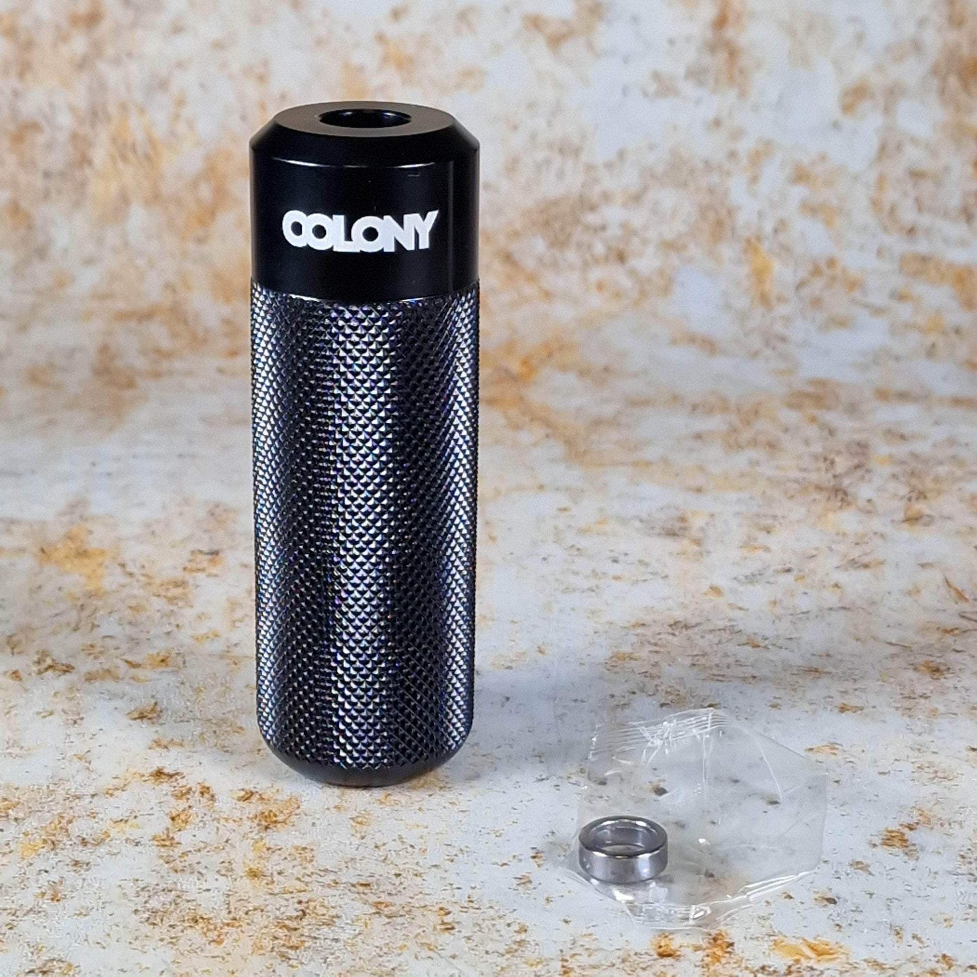 Colony BMX Flatland Black Colony Jam Circle V2 Knurled Flatland Peg Single