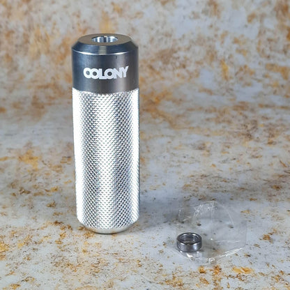 Colony BMX Flatland Silver Colony Jam Circle V2 Knurled Flatland Peg Single