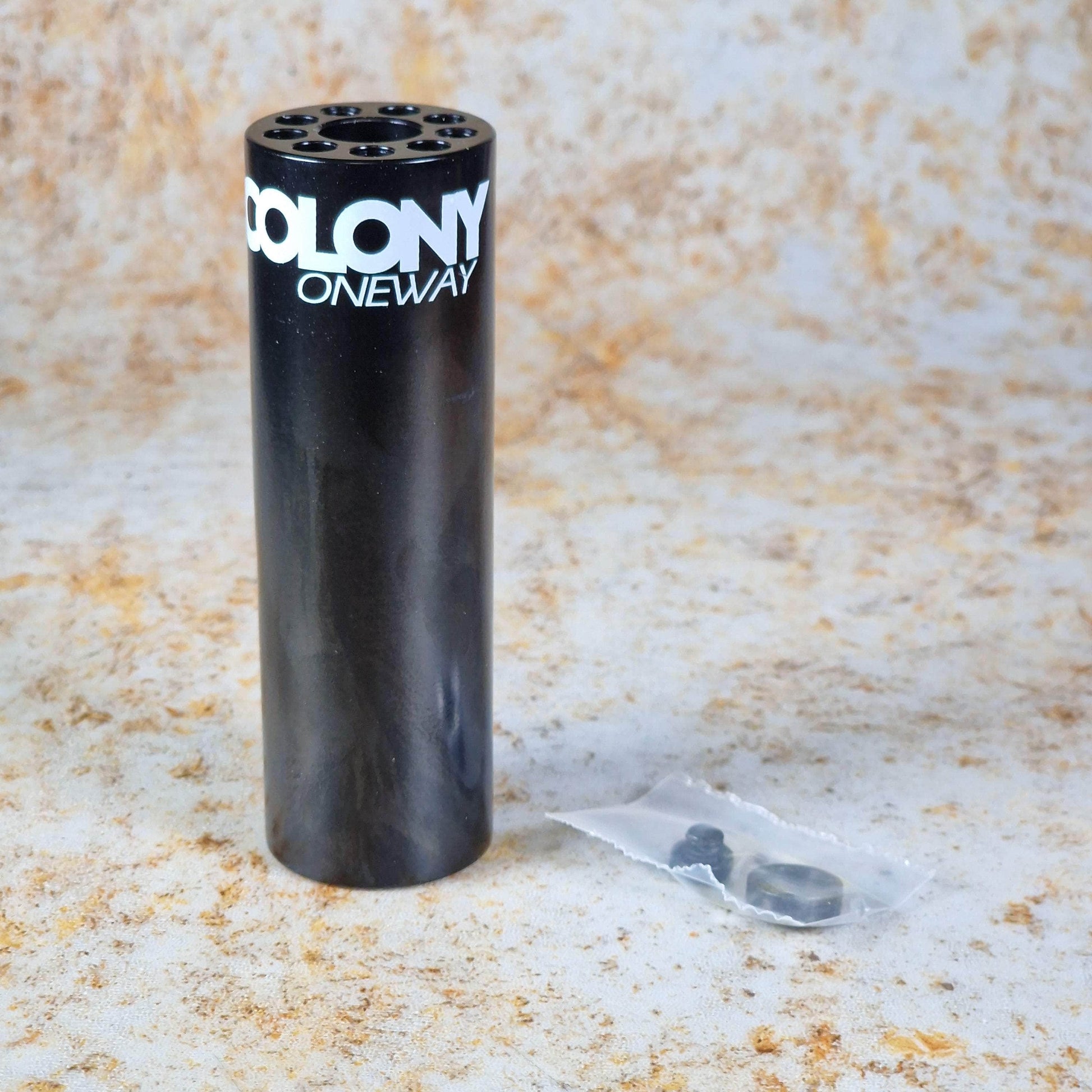 Colony BMX Parts Black Colony Oneway Cromo Peg Single