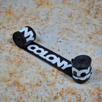 Colony BMX Parts Black/White Colony Rim Strap Pair Black / White Pair