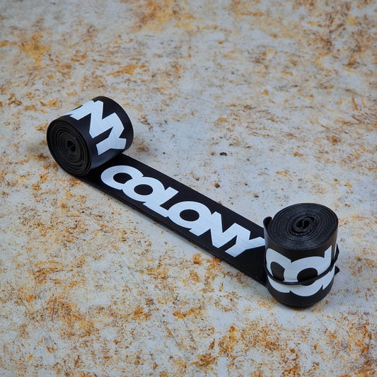 Colony BMX Parts Black/White Colony Rim Strap Pair Black / White Pair