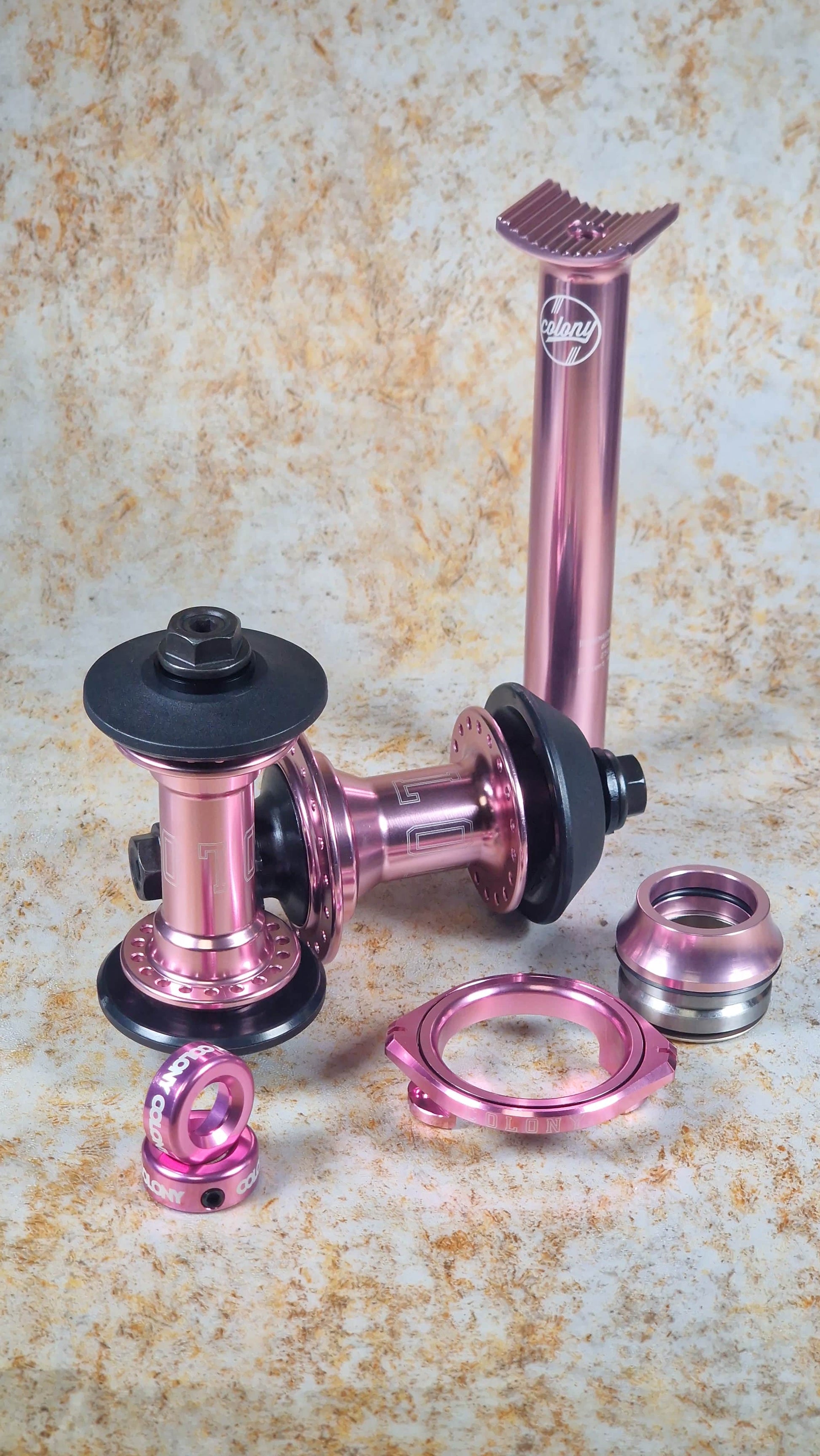 Colony BMX Parts Colony Wasp Female Rear Cassette Hubset Rose Gold PAIR
